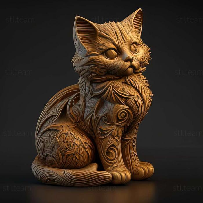 3D model Foldex cat (STL)